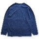 Lot 58001IND HEAVY WEIGHT LONG SLEEVE TEE INDIGO DYE