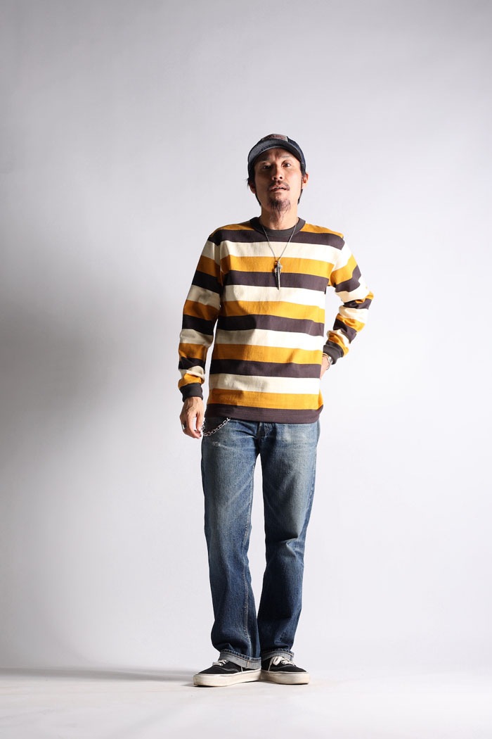 HEAVY BORDER LONG TEE