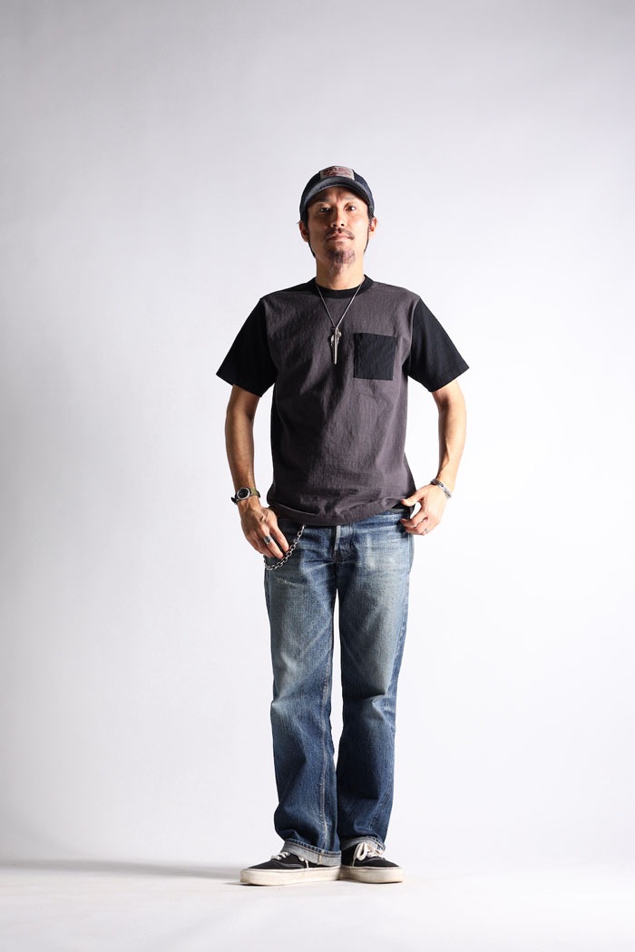 TWO TONE VINTAGE POCKET TEE