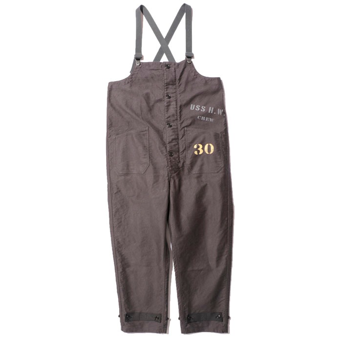 Old Midshipmen's Bib Overralls Custom "USS H.W.CREW"
