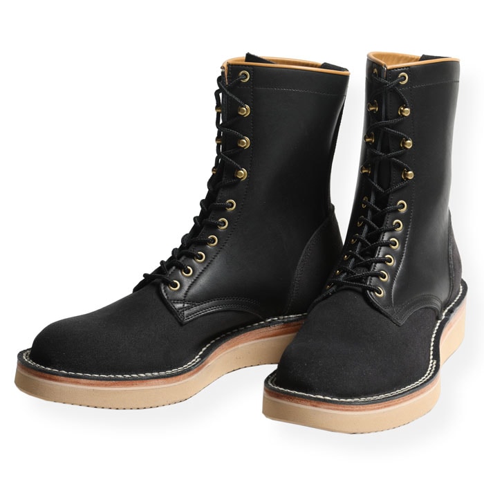 ROUGH-OUT LACE UP BOOTS