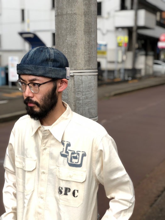 VINTAGE DENIM ROLL CAP