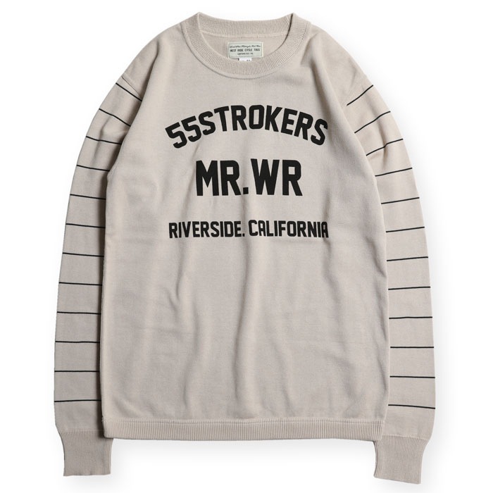 NGT BORDER SLEEVE SWEATER