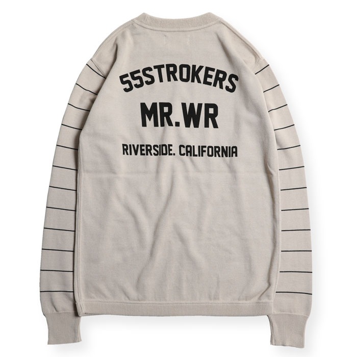 NGT BORDER SLEEVE SWEATER