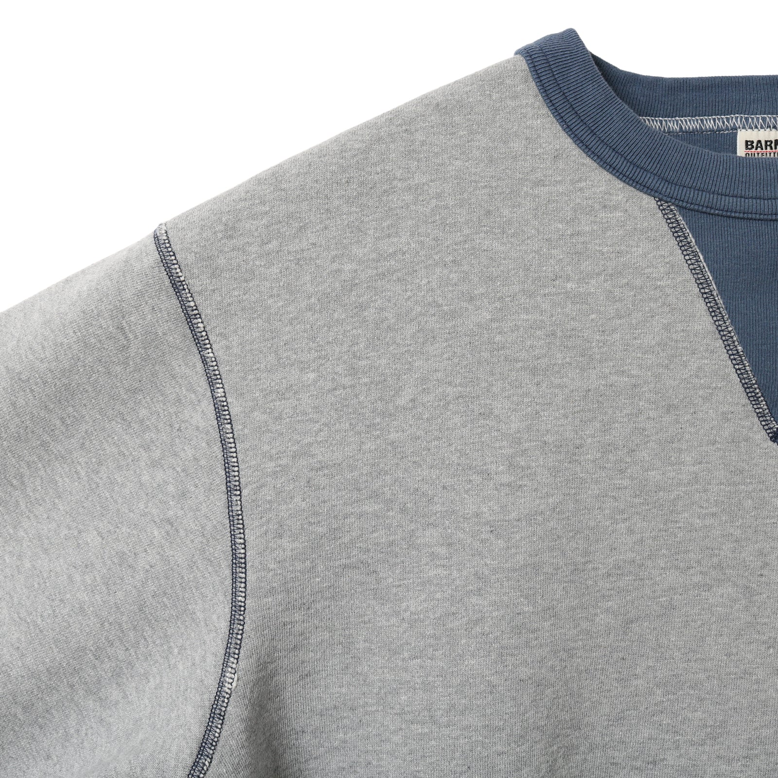 30/7 COZUN SWITCHING RIB&STICH CREWNECK SWEAT