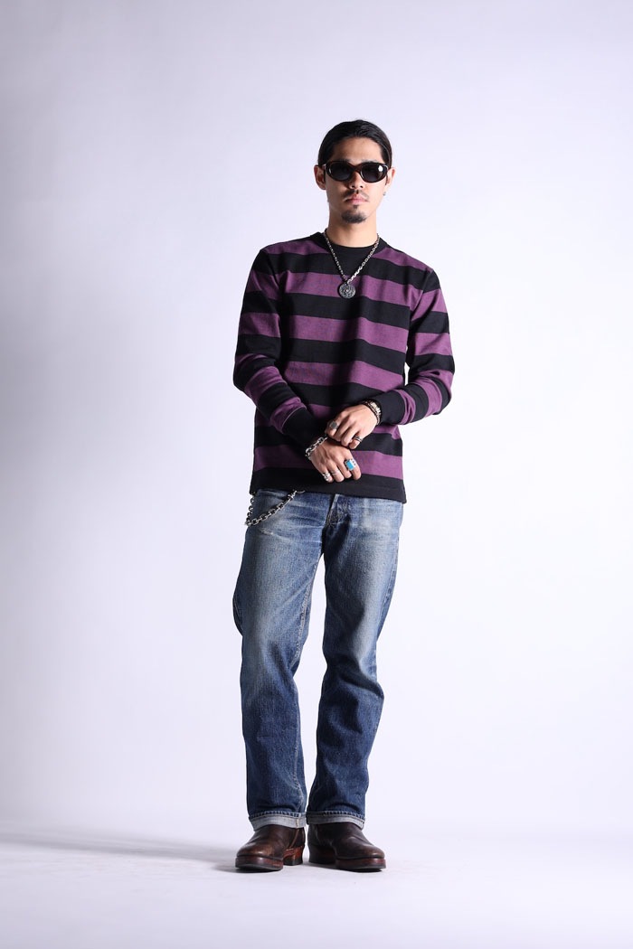 HEAVY BORDER LONG TEE
