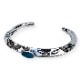 BR-0108 TRIANGLE TAPERED END BRACELET (TURQUOISE)