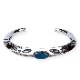 BR-0108 TRIANGLE TAPERED END BRACELET (TURQUOISE)