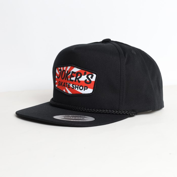 JOKERS SKATE SHOP : JAPAN LOGO PATCH ROPE SNAPBACK