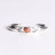 BR-0174 TRIANGLE REPOUSSE BANGLE CORAL