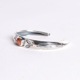 BR-0174 TRIANGLE REPOUSSE BANGLE CORAL