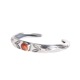 BR-0174 TRIANGLE REPOUSSE BANGLE CORAL