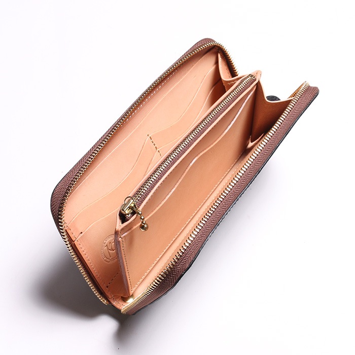 WALLET ROUND ZIP 2 VINTAGE HORSEHIDE
