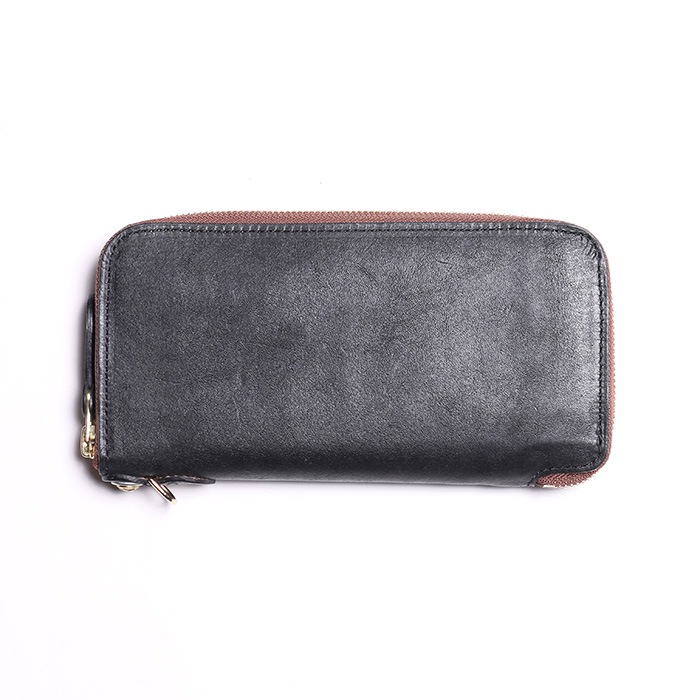 WALLET ROUND ZIP 2 VINTAGE HORSEHIDE