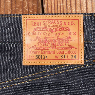 VINTAGE CLOTHING 1947 MODEL 501 JEANS RIGID