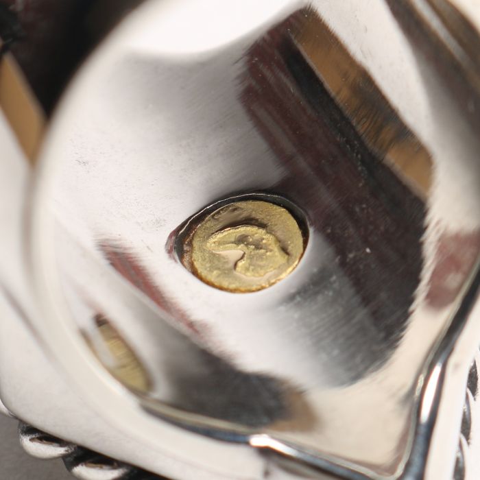 RG-0100 RHOMBUS FLAT TOP TURQUOISE RING (18K GOLD ACCENT INSIDE)