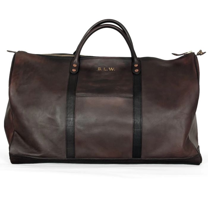 LEATHER TRAVEL BOSTON BAG