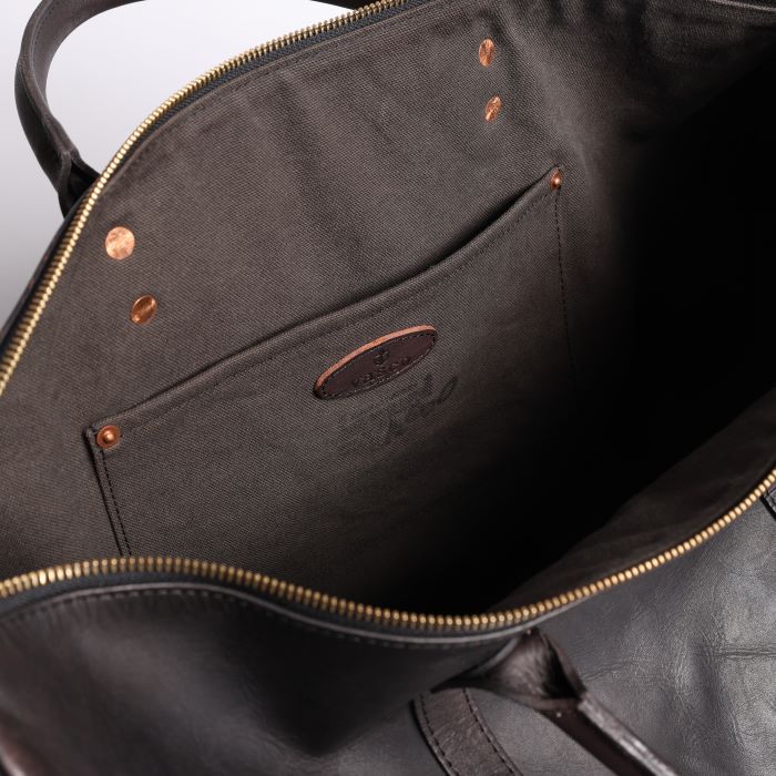 LEATHER TRAVEL BOSTON BAG