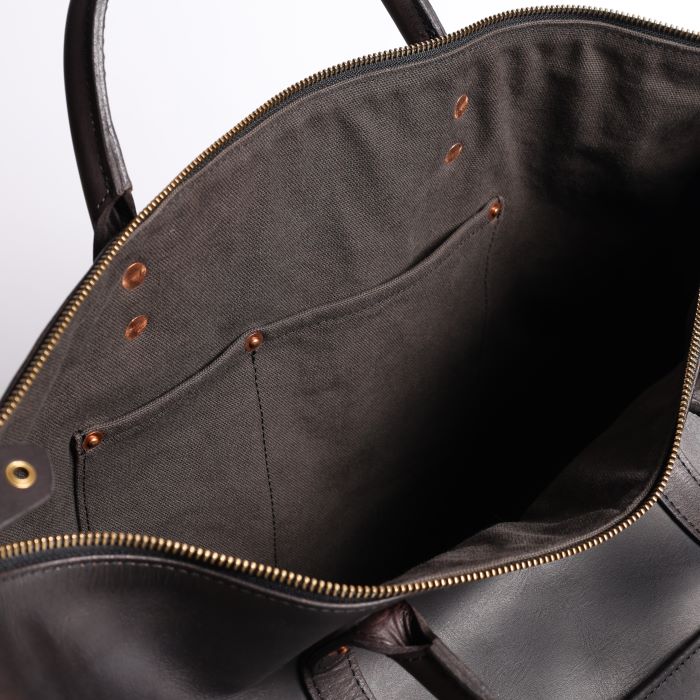 LEATHER TRAVEL BOSTON BAG