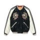 Lot No. TT15682-119 / Early 1950s Style Acetate Souvenir Jacket ��WHITE DRAGON�� �� ��EAGLE��