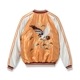Lot No. TT15682-119 / Early 1950s Style Acetate Souvenir Jacket ��WHITE DRAGON�� �� ��EAGLE��