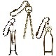 SISSY BAR KEY CHAIN BRASS