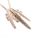 18K KAZEKIRI FEATHER PENDANT(SET)