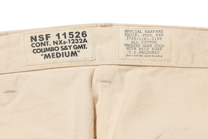 HAT CREEK NAVAL CREW TROUSERS "U.S.N.STENCILED CUSTOM"