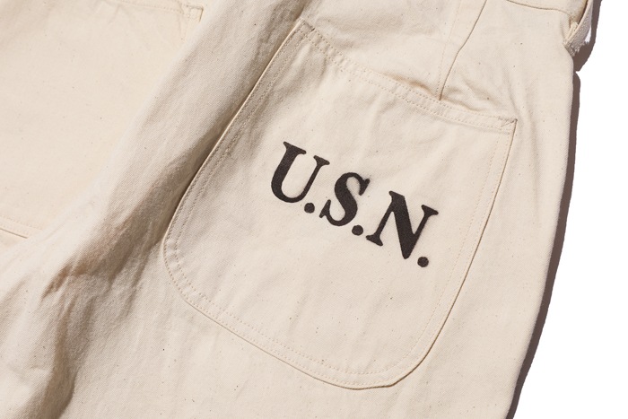 HAT CREEK NAVAL CREW TROUSERS "U.S.N.STENCILED CUSTOM"