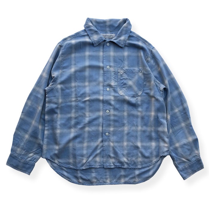 RAYON TWILL OMBRE CHECK SHIRTS