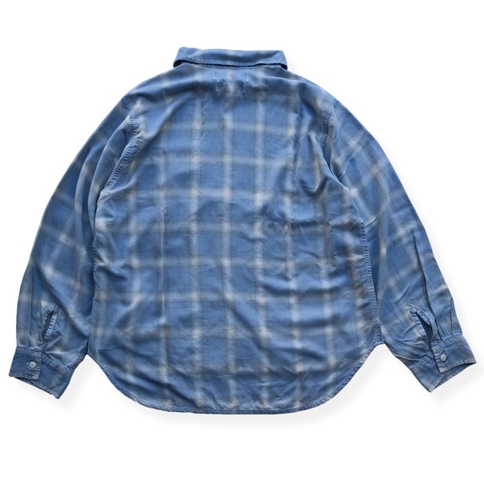 RAYON TWILL OMBRE CHECK SHIRTS