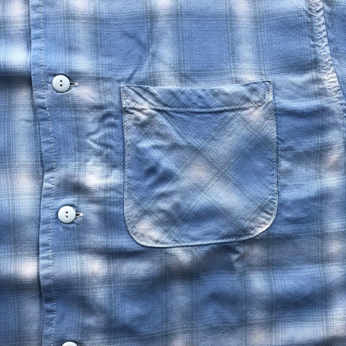 RAYON TWILL OMBRE CHECK SHIRTS