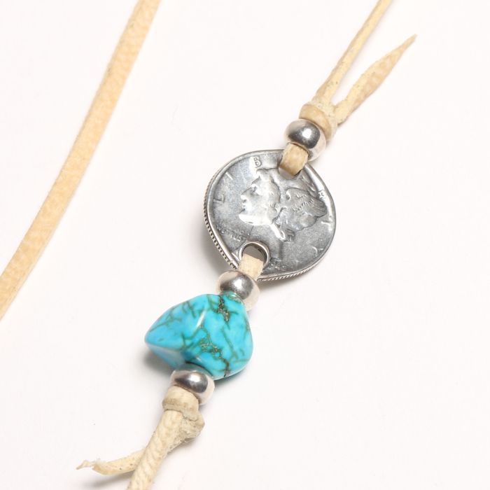 NL-0126SET CLASSIC EAGLE PENDANT & MERCURY DIME SET