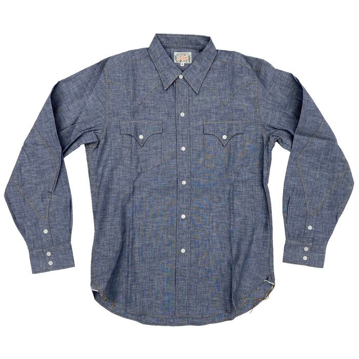 MFSC"TRUCKSTOP"5oz BLUE CHAMBRAY "DUDE RANCHER"