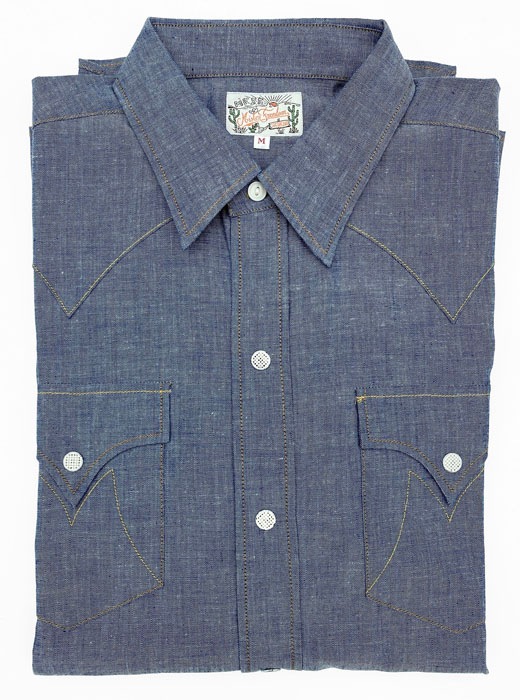 MFSC"TRUCKSTOP"5oz BLUE CHAMBRAY "DUDE RANCHER"