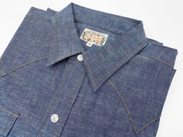 MFSC"TRUCKSTOP"5oz BLUE CHAMBRAY "DUDE RANCHER"