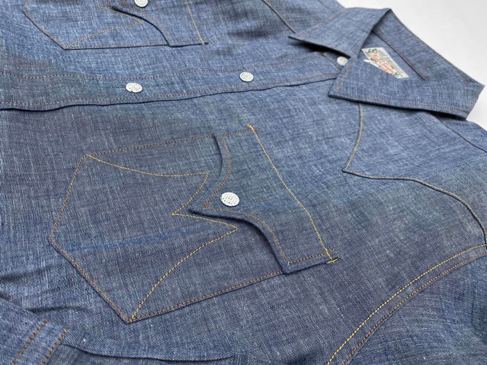 MFSC"TRUCKSTOP"5oz BLUE CHAMBRAY "DUDE RANCHER"