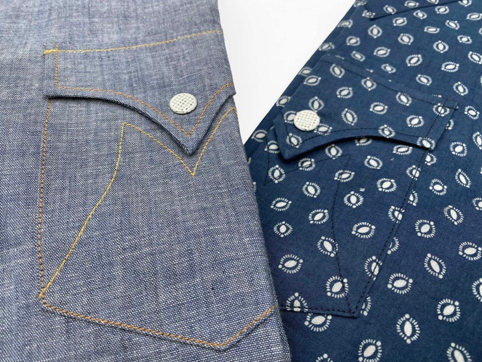 MFSC"TRUCKSTOP"5oz BLUE CHAMBRAY "DUDE RANCHER"