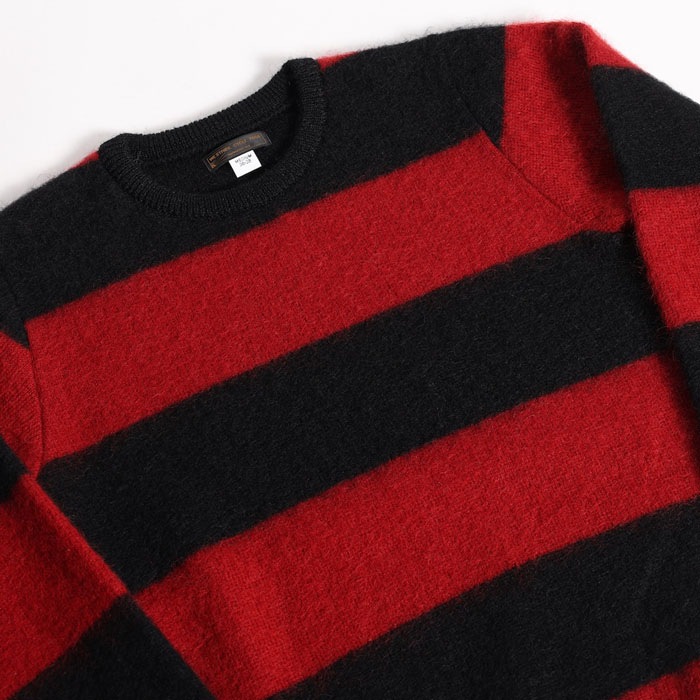 BORDER MOHAIR SWEATER