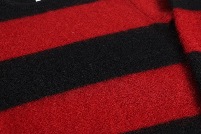 BORDER MOHAIR SWEATER