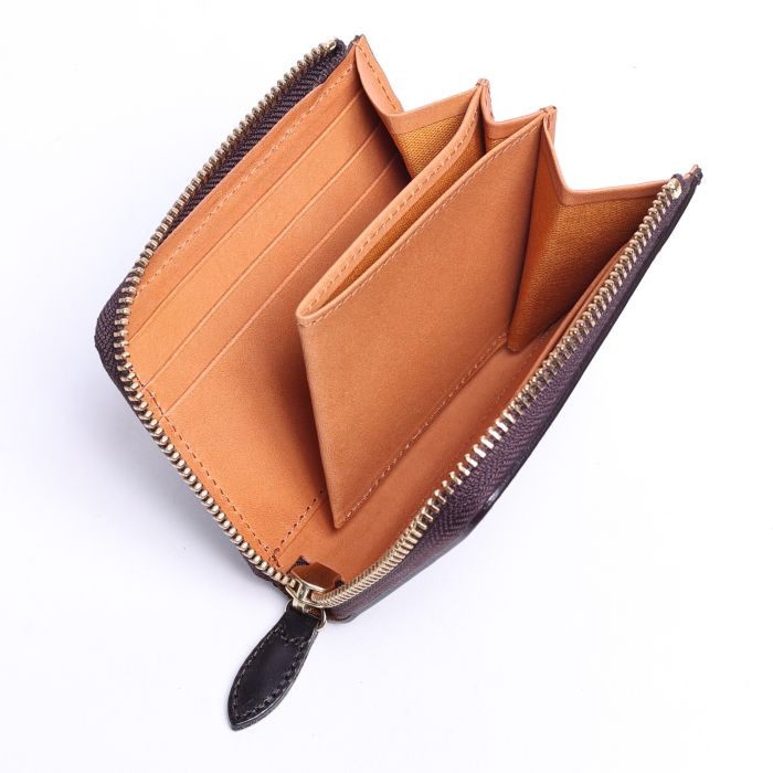 COMPACT WALLET LZIP BRIDLE LEATHER