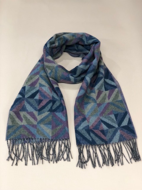 CASHMINK SCARF BY V.FRAAS LOT1666��"Geometric"