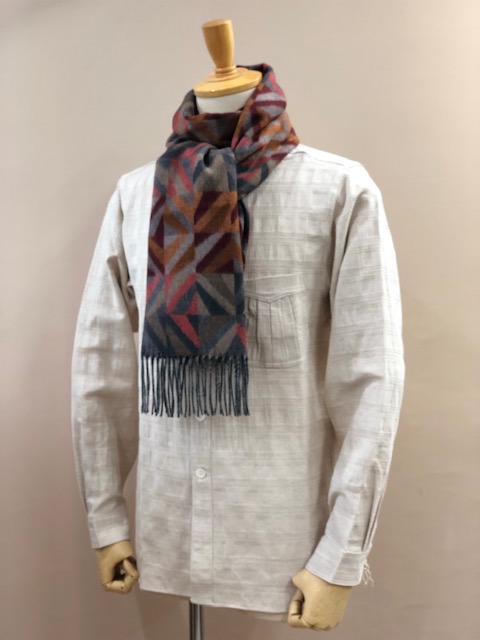 CASHMINK SCARF BY V.FRAAS LOT1666��"Geometric"