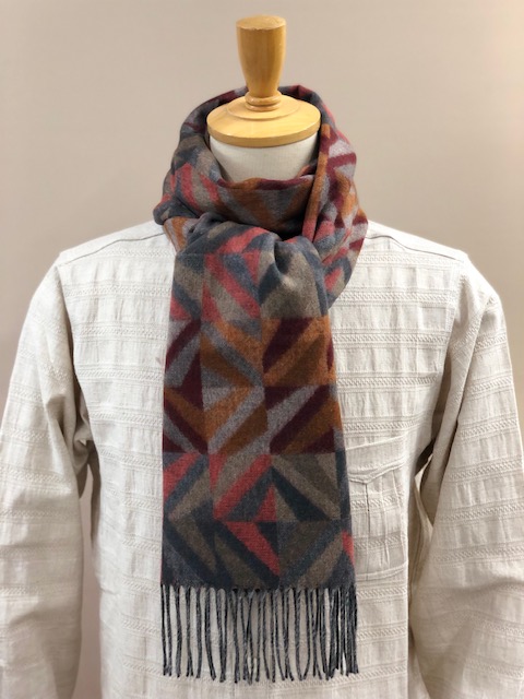 CASHMINK SCARF BY V.FRAAS LOT1666��"Geometric"