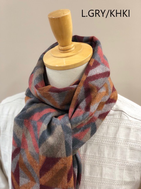 CASHMINK SCARF BY V.FRAAS LOT1666��"Geometric"