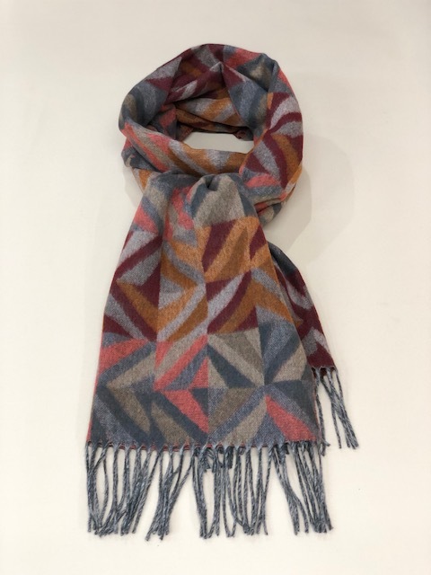CASHMINK SCARF BY V.FRAAS LOT1666��"Geometric"