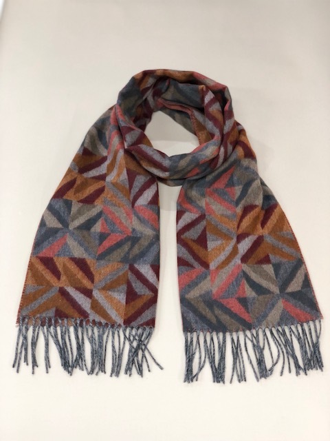 CASHMINK SCARF BY V.FRAAS LOT1666��"Geometric"