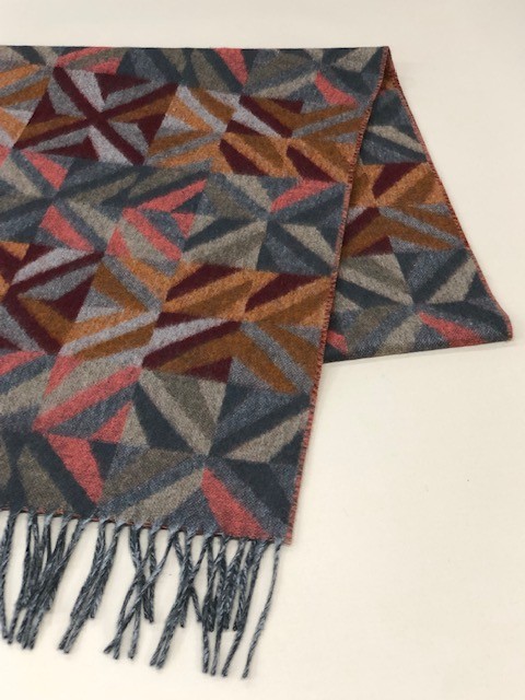CASHMINK SCARF BY V.FRAAS LOT1666��"Geometric"
