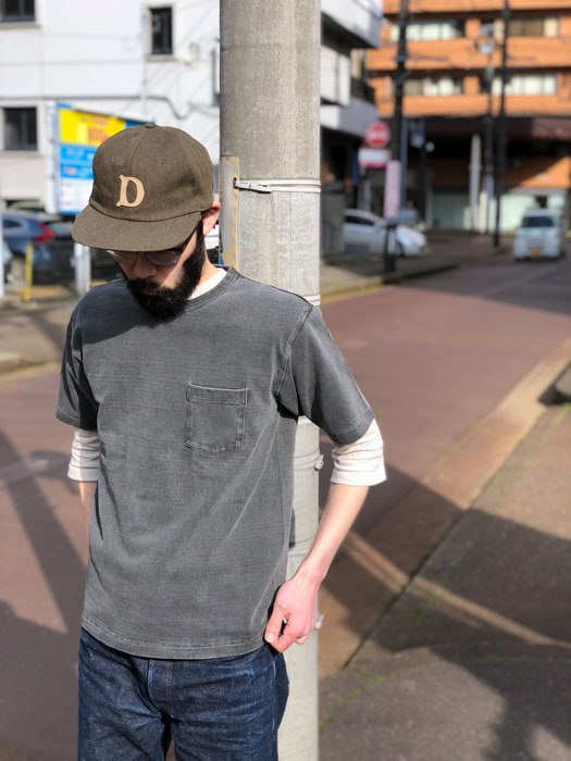 Lot 37002PD HEAVY WEIGHT SHORT SLEEVE POCKET TEE PIGMENT DYE