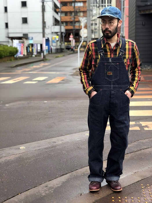 MFSC"HI DESERT"11oz BLUE DENIM "PLACER" OVERALLS